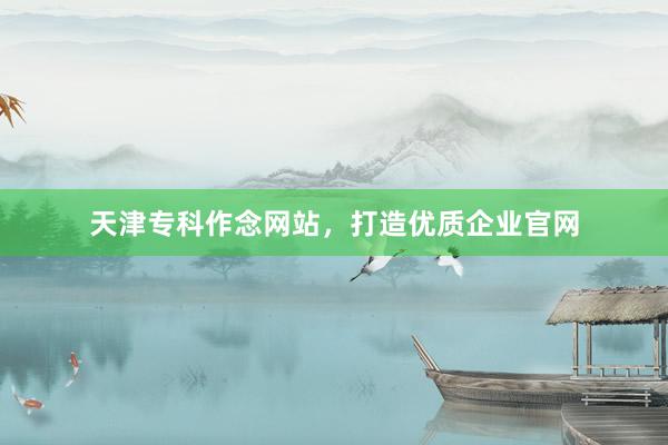 天津专科作念网站，打造优质企业官网